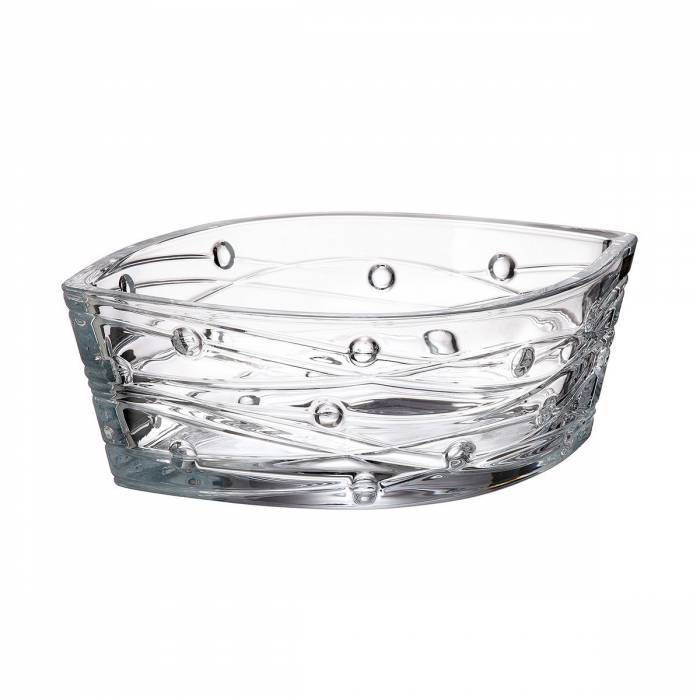 Чехия Crystalite Bohemia "Лабиринт" ваза для фруктов 30,5cм