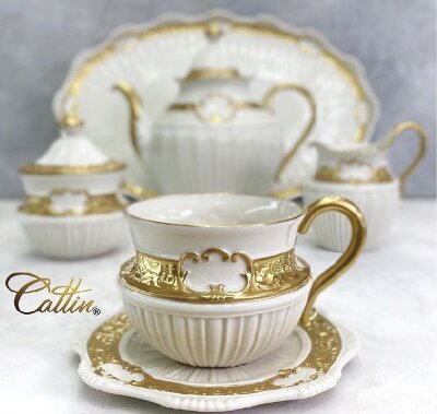 Cattin Gold Cream сервиз чайный на 6 персон 16 предметов Cattin Gold Cream сервиз чайный на 6 персон 16 предметов