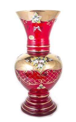 Красная Лепка Смальта ваза для цветов 43см 29341 Красная Лепка Смальта ваза для цветов 43см 29341