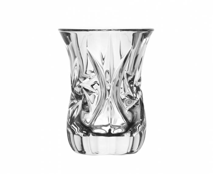 Чехия Crystalite Bohemia "PINWHEEL" набор для чая 120мл 6шт