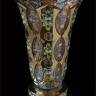 Хрусталь с Золотом Смальта ваза для цветов 31см 02404