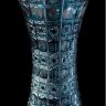 Хрусталь Цветной Снежинка Азур ваза для цветов 31см Х