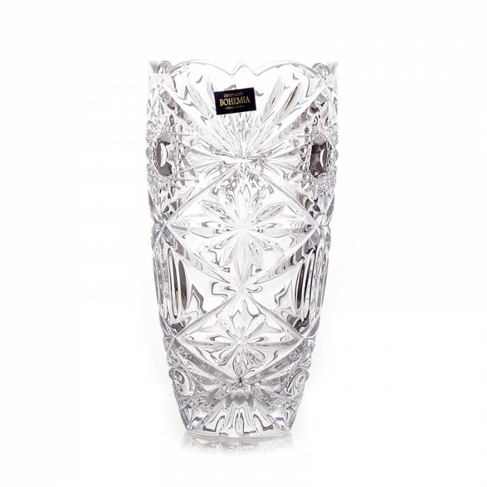 Чехия Crystalite Bohemia "Миранда" ваза для цветов 25см     