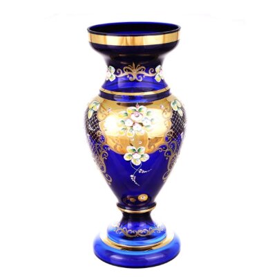 Синяя Лепка Смальта ваза для цветов 43 см Синяя Лепка Смальта ваза для цветов 43 см