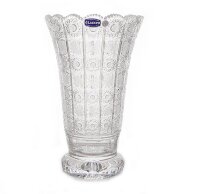 Хрусталь Снежинка Glasspo ваза для цветов 30,5см на ножке 06439