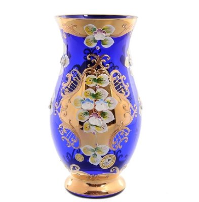 Синяя Лепка Смальта ваза для цветов 22 см Синяя Лепка Смальта ваза для цветов 22 см 16331