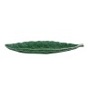Бордалло Cabbage Зеленая блюдо узкое Лист 40см