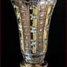 Хрусталь с Золотом Смальта ваза для цветов 41см 02481