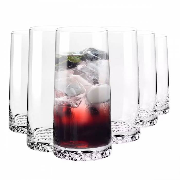 Польша Krosno Glass "Fjord" набор стаканов 350мл 6шт  