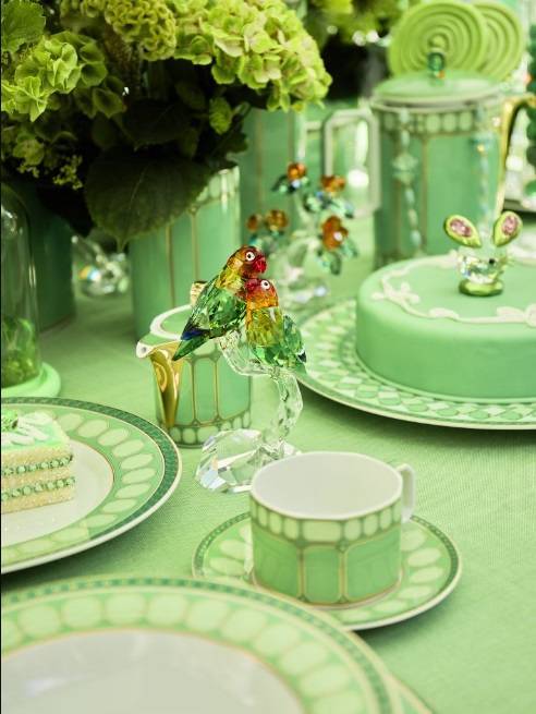 Розетка 11см Rosenthal «Swarovski Signum Fern» — немецкий премиальный фарфор