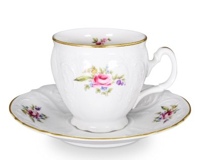 Bernadotte - Набор чашек и блюдец 6 персон Полевой цветок Бернадот Полевой цветок набор 6 чашек/6 блюдец 170мл