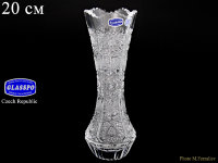 Хрусталь Снежинка Glasspo ваза для цветов 20см
