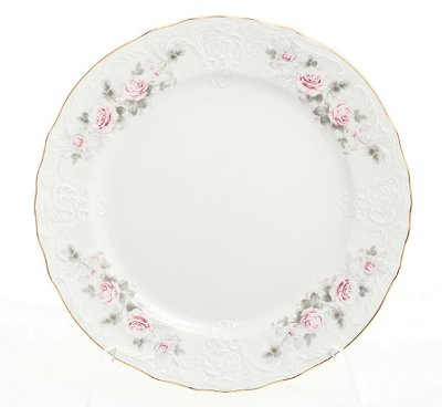Bernadotte - Набор закусочных тарелок 6 шт Бернадот Роза Серая Золото набор тарелок 21см закусочных из 6ти штук
