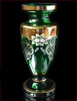 Зеленая Лепка Смальта ваза для цветов 31см Кубок