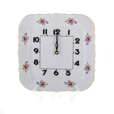 Bernadotte - квадратные часы 26 см Бернадот Полевой Цветок часы квадратные 26см