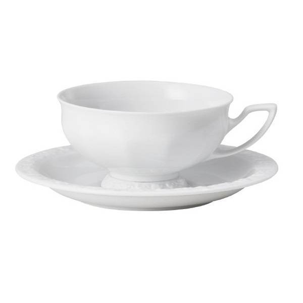 Чайная пара 210мл  Rosenthal "White Maria" — премиальный немецкий фарфор