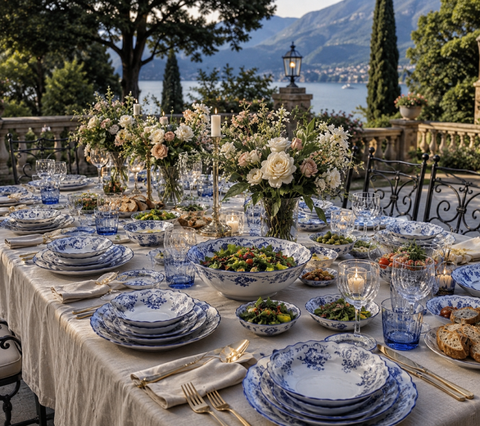 Соусник фарфоровый "Синие Розы" Bernadotte (Чехия) индивидуальный 50мл