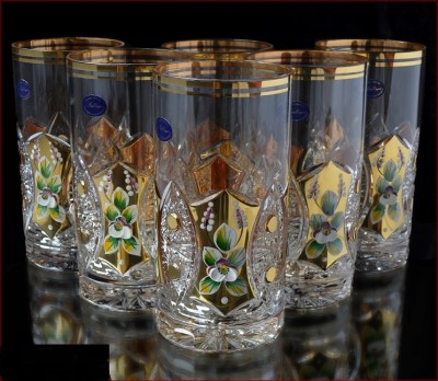Хрусталь с Золотом набор стаканов 350мл 6шт Хрусталь с Золотом набор стаканов 350мл 6шт