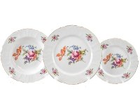 Бернадотт Полевой цветок набор тарелок из 18ти штук