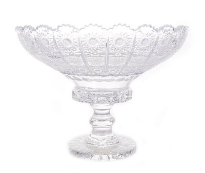 Хрусталь Снежинка Glasspo ваза для фруктов 25 см  Хрусталь Снежинка Glasspo ваза для фруктов 25 см 06508