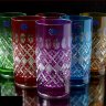 Цветной Хрусталь Лаура набор стаканов 350мл (высота 19см) 6 штук