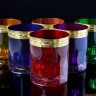 Цветной Хрусталь Версаче Лаура набор стаканов 350мл (высота 9,5см) 6 шт