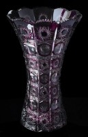 Хрусталь Цветной Снежинка Аметист ваза для цветов 31см Х