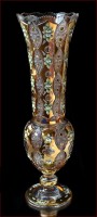 Хрусталь с Золотом Смальта ваза для цветов напольная 78см арт.07006