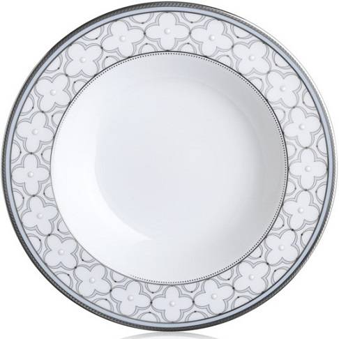 Япония Noritake "Trifolio Platinum" тарелка 24,7см глубокая 1шт
