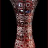 Хрусталь Цветной Снежинка Рубин ваза для цветов 31см