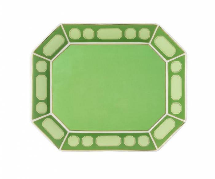 Блюдо 20х16 см Rosenthal «Swarovski Signum Fern» — немецкий премиальный фарфор