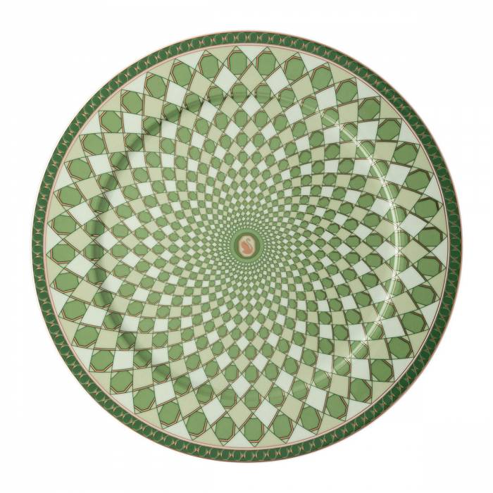 Блюдо круглое 33 см Rosenthal «Swarovski Signum Fern» — немецкий премиальный фарфор