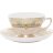 Falkenporzellan Donna Seladon gold набор 6 чашек 250мл с блюдцами для чая - 