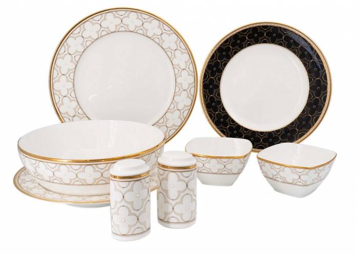 Япония Noritake "Trifolio Gold" сервиз столовый на 6 персон 23 предмета
