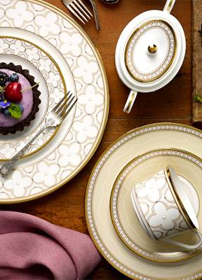 Япония Noritake "Trifolio Gold" сервиз столовый на 6 персон 23 предмета