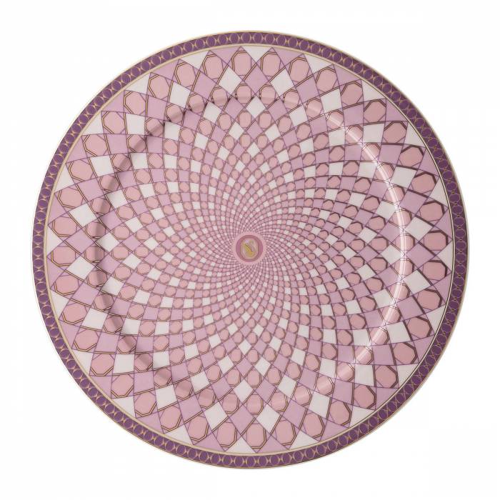 Блюдо круглое 33 см Rosenthal «Swarovski Signum Rose» — немецкий премиальный фарфор