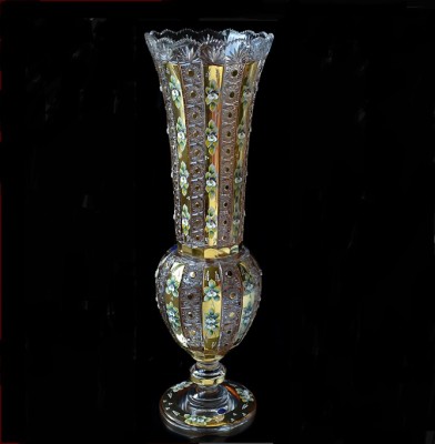 Хрусталь с Золотом ваза напольная 78см Хрусталь с Золотом ваза напольная 78см 