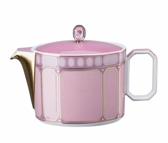 Чайник заварочный 750 мл Rosenthal «Swarovski Signum Rose» — немецкий премиальный фарфор