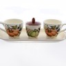 Итальянская керамика Тыква набор для чаепития 5 предметов