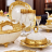 Каттин (Cattin) Золотой сервиз чайно - обеденный на 6 персон - Cattin Porcellane Gold столовый сервиз на 6 персон 31 предмет
