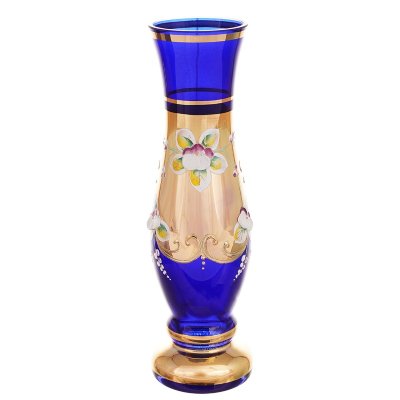 Синяя Лепка Смальта ваза для цветов 20 см 14255 Синяя Лепка Смальта ваза для цветов 20 см 14255