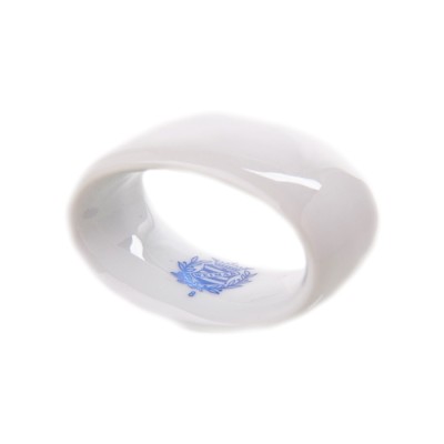Белое без декора кольцо для салфеток Веймар 0000 Недекорированный кольцо для салфеток