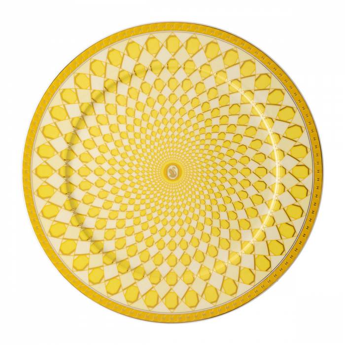 Блюдо круглое 33 см Rosenthal «Swarovski Signum Jonquil» — немецкий премиальный фарфор