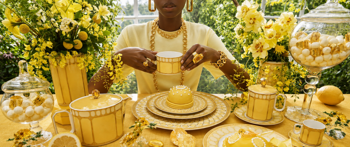 Блюдо круглое 33 см Rosenthal «Swarovski Signum Jonquil» — немецкий премиальный фарфор
