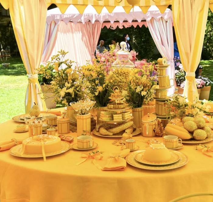 Блюдо круглое 33 см Rosenthal «Swarovski Signum Jonquil» — немецкий премиальный фарфор