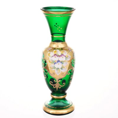 Зеленая Лепка Смальта ваза для цветов 20 см 14715 Зеленая Лепка Смальта ваза для цветов 20 см 14715