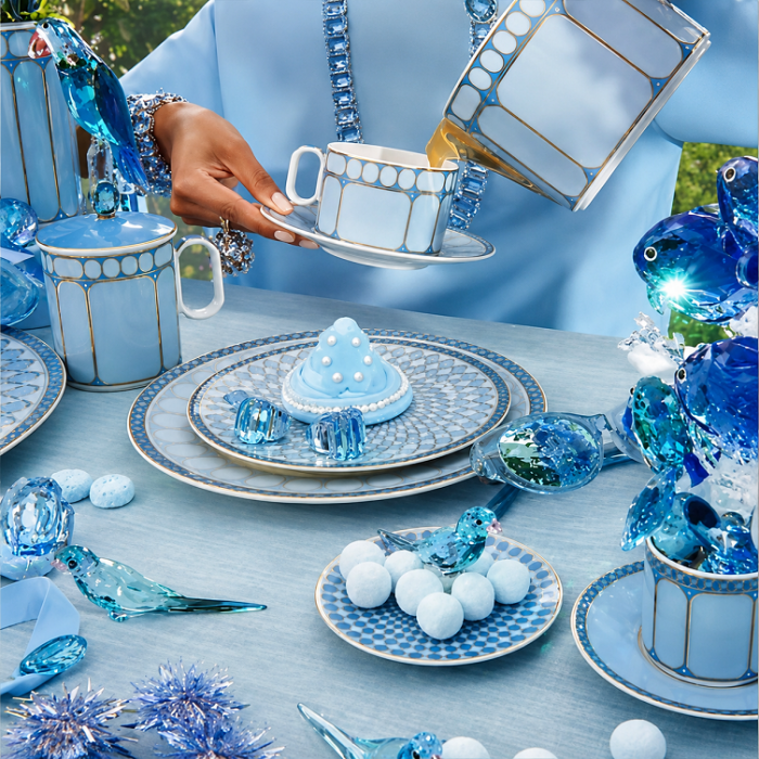 Салатник 14 см Rosenthal «Swarovski Signum Azure» — немецкий премиальный фарфор