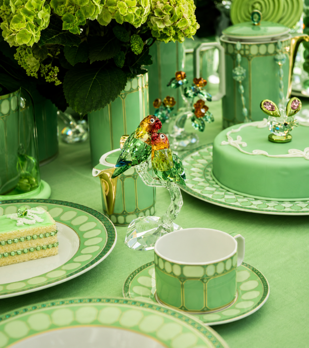 Соусник 530 мл Rosenthal «Swarovski Signum Fern» — немецкий премиальный фарфор
