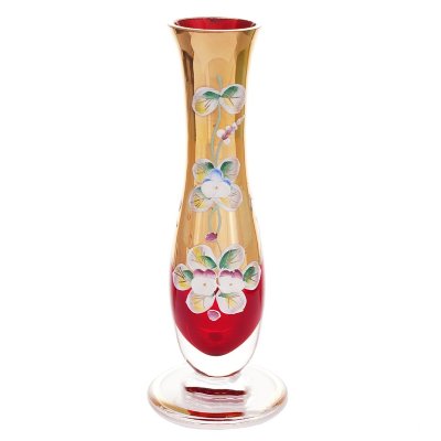 Красная Лепка Смальта ваза для цветов 18 см 13276 Красная Лепка Смальта ваза для цветов 18 см 13276