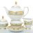 Виена Селадон Голд - чайный сервиз 6 персон - Falken Porselan Viena Seladon Gold чайный сервиз на 6 персон 15 предметов